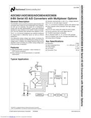 ADC0832CCWM/NOPB 数据规格书 1