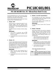 PIC18C601T-I/PT 数据规格书 1