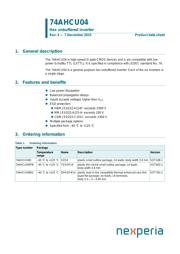 74AHCU04PW,118 datasheet.datasheet_page 1