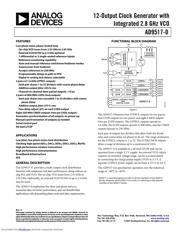 AD9517-0 数据规格书 1