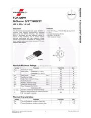 FQA30N40 datasheet.datasheet_page 1