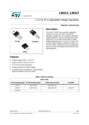 LM317 数据规格书 1