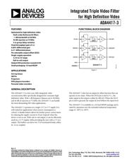 ADA4417-3 数据规格书 1