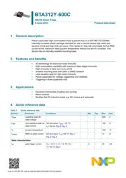 BTA312Y-600C Datenblatt PDF