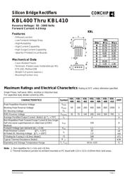 KBL410 数据规格书 1