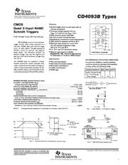 CD4093BE Datenblatt PDF