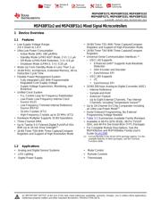 MSP430F2012TRSAR 数据规格书 1