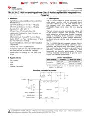 TPA2013D1 数据规格书 1
