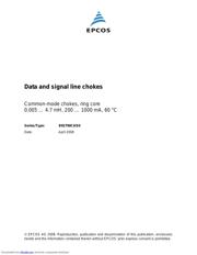 B82790C0105N240 Datenblatt PDF