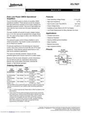 ICL7621DCBAZ Datenblatt PDF