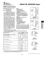 CD4017BM96 Datenblatt PDF