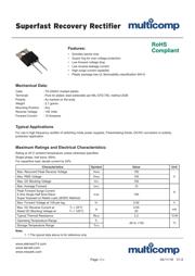 MBR10150+ Datenblatt PDF