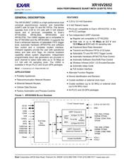 XR16V2652IL-F 数据规格书 1