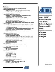 ATTINY24-20SSU Datenblatt PDF