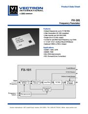 FX-101 datasheet.datasheet_page 1