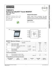 FDMS2672 数据规格书 1