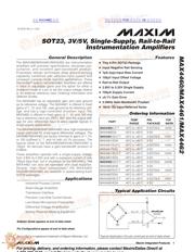 MAX4460 数据规格书 1