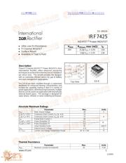 IRF7425 数据规格书 1