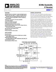 AD8375ACPZ 数据规格书 1