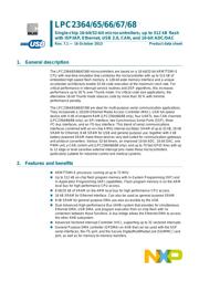 LPC2368FET100,518 Datenblatt PDF