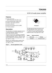 TDA2050 datasheet.datasheet_page 1