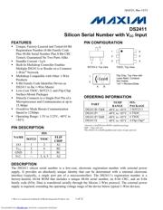 DS2411R+U Datenblatt PDF