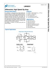 LMH6551MMX/NOPB datasheet.datasheet_page 2