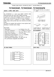 TC74HC02AF datasheet.datasheet_page 1