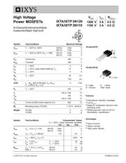 IXTA3N110 数据规格书 1