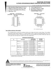 SN74HC4060DT 数据规格书 1