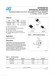 STW3N150 datasheet.datasheet_page 1