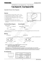 TA76431FR(TE12L,F) datasheet.datasheet_page 1