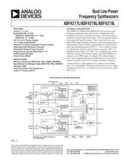 ADF4218LBCC-REEL7 数据规格书 1