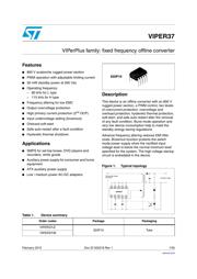 VIPER37LE 数据规格书 1
