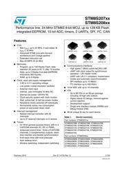 STM8S005C6T6TR Datenblatt PDF
