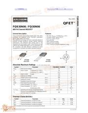 FQB30N06 数据规格书 1