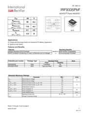 IRF9335TRPBF 数据规格书 1