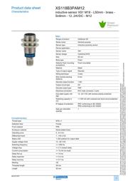 XS118B3PAM12 datasheet.datasheet_page 1