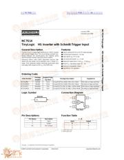 NC7S14 datasheet.datasheet_page 1