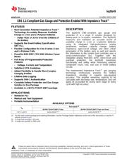 BQ20Z45DBT Datenblatt PDF