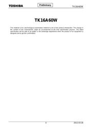 TK20A60W 数据规格书 1