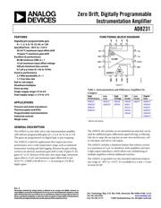 AD8231ACPZ datasheet.datasheet_page 1