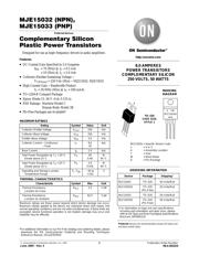 MJE15033 Datenblatt PDF