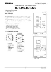 TLP541G(N,F) 数据规格书 1