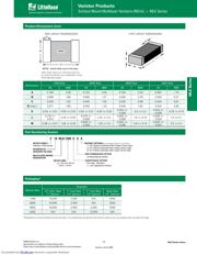 V18MLE0603NH 数据规格书 5