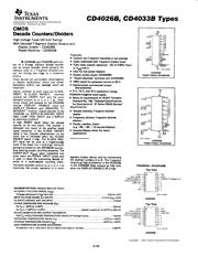 CD4026BE Datenblatt PDF