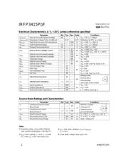 IRFP3415PBF 数据规格书 2