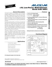 MAX1112CAP+ Datenblatt PDF