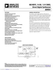 AD9954/PCB datasheet.datasheet_page 1