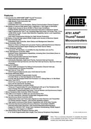 AT91SAM7S256 datasheet.datasheet_page 1